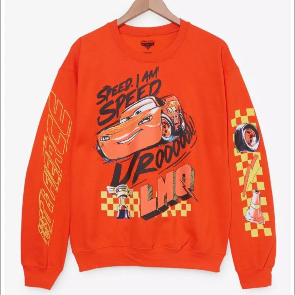 NWT Disney Lightning McQueen Sweatshirt Crewneck Small